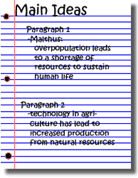 A well constructed outline of the main ideas.