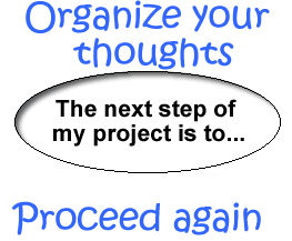 Organize your thoughts and proceed again.